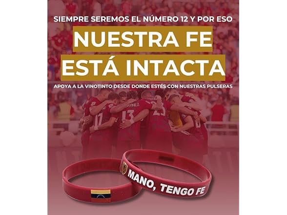 Generic Venezuela Soccer Fan Bands Pulse