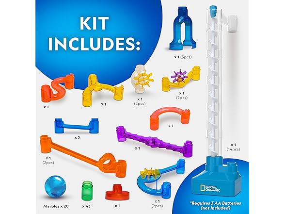 National Geographic Marble Run with Motorized Elevator