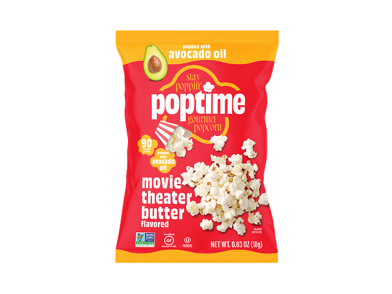 (50ct) Poptime Gourmet Popcorn - Movie Theater Butter