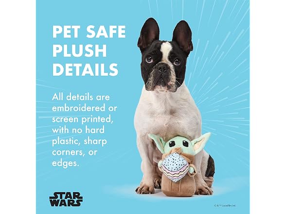 Star Wars for Pets Easter Grogu Egg Dog Toy, 9"