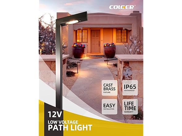 Outdoor Garden Light Brass