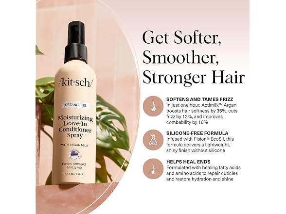 Kitsch Argan Milk Leave In Conditioner