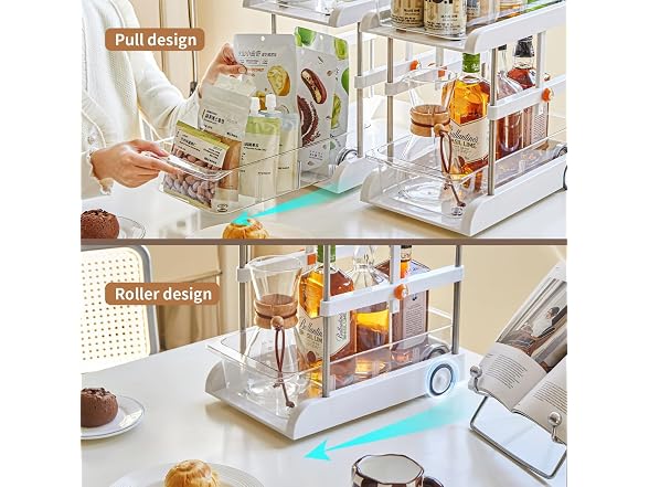 Takywep 2 Tier Bathroom Under Sink Organizer