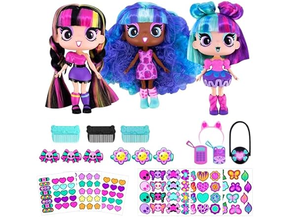 DECORA GIRLZ 5" Dolls -3 Pack C