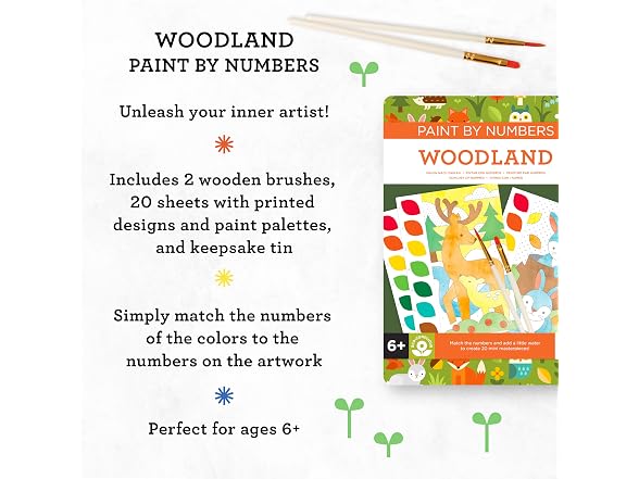 Paint by Numbers: Woodland