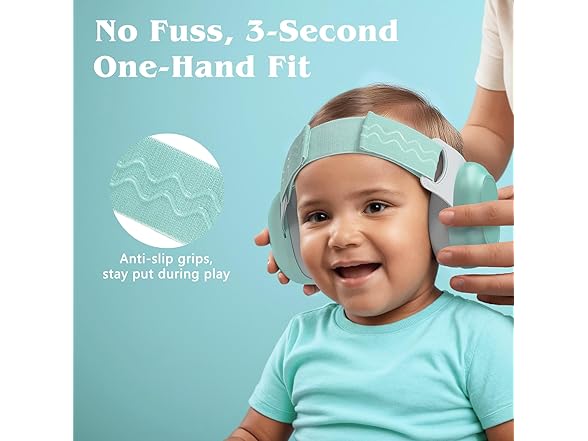 Bella's Friends Baby Ear Protection, Sage Green