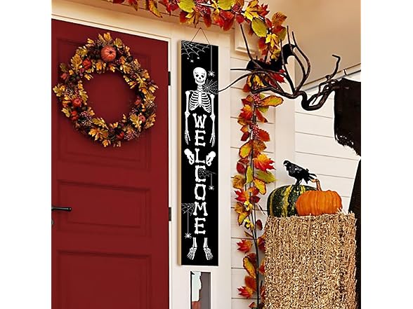 Halloween Porch Sign Welcome