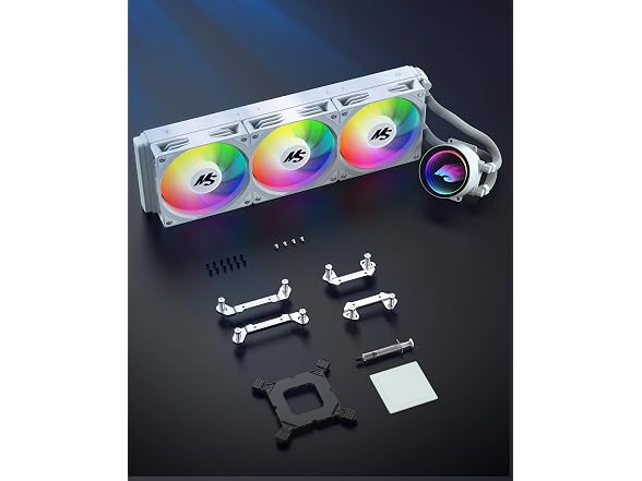 Minorsonic White RGB 360mm AIO CPU Cooler