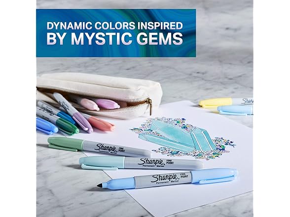 Sharpie Variety Featuring Mystic Gems and Cor