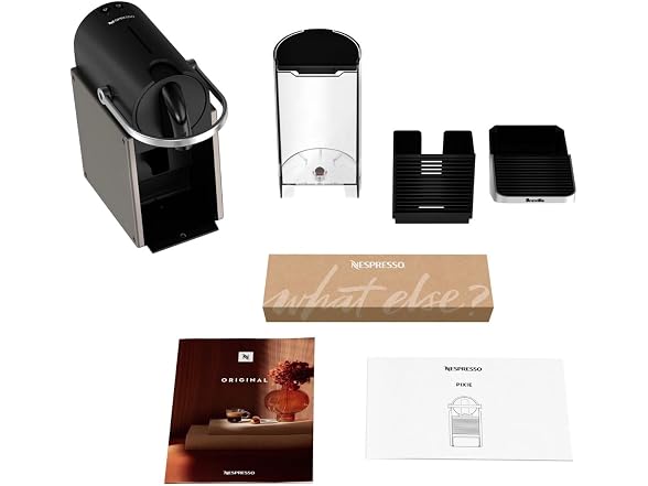 Nespresso Pixie Original Espresso Machine by Breville, Titan
