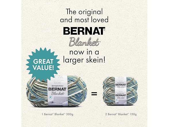 Bernat Blanket Tweeds Soft Crochet Yarn for