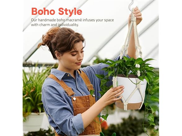Macrame Plant Hangers Indoor/Outdoor