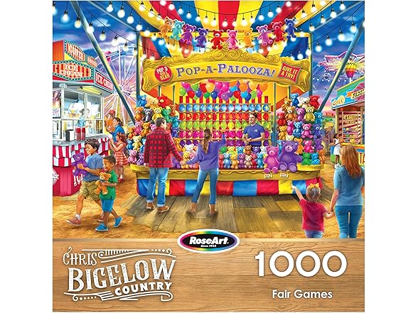RoseArt - Bigelow Country - Fair Games 1000 Pc Puzzle