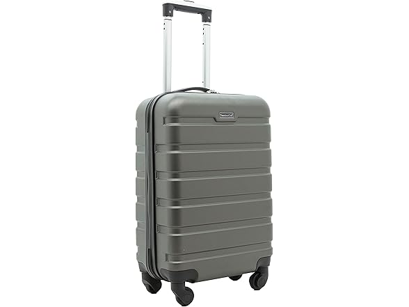 BELLA Travelers Club Harper Luggage, Charcoal, 22IN