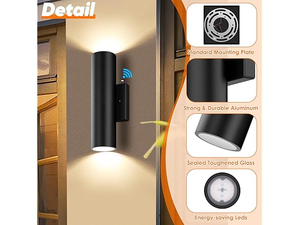 GoBright 2-Pack Dusk to Dawn LED Outdoor Lighting