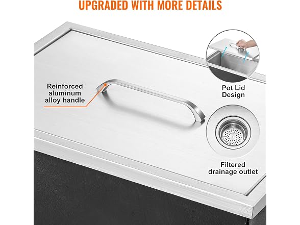 Drop in Ice Chest, 20"L x 14"W x 12"H Stainless