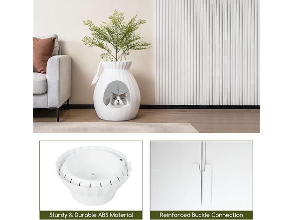 Tangkula Plant Litter Box, Hidden Cat Litter