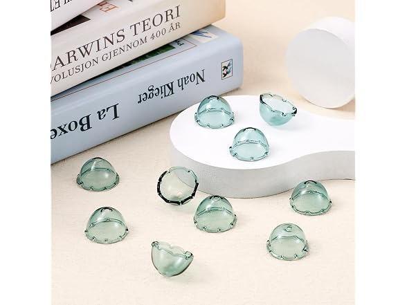 FASHEWELRY 10pcs Glass Trumpet Flower Beads