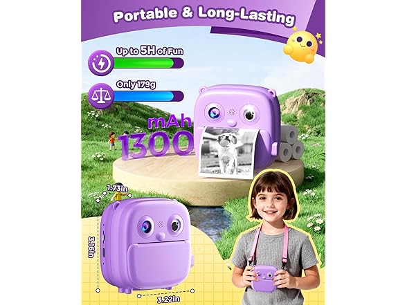 Ploomen Kids Instant Print Camera