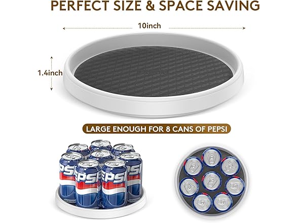 P PRETIRENO Lazy Susan Turntable Organization