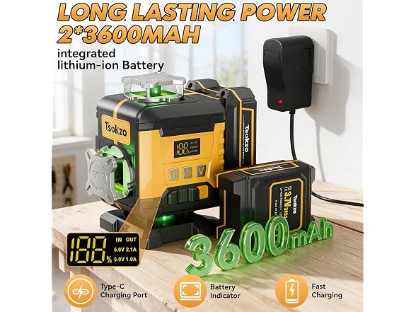 Tsokzo New 16 Line Laser Level-Yellow