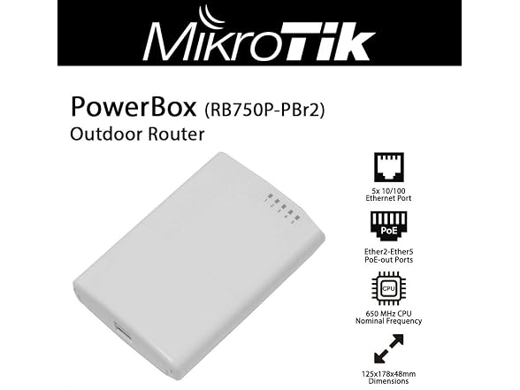 MikroTik Mikrotik Powerbox 5 Port Outdoor Router