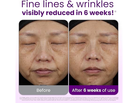 Clean Skin Club Healthy Aging Face Towels 50 Count