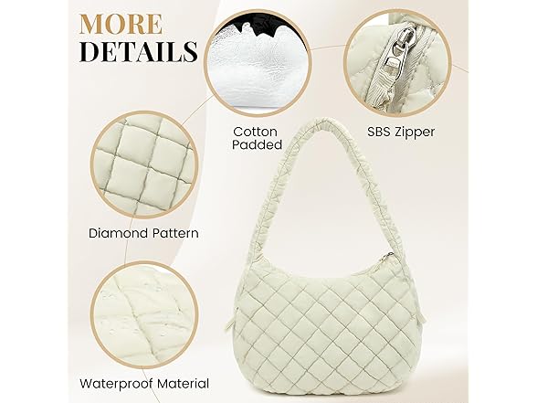 Large Puffer Bag | Quilted