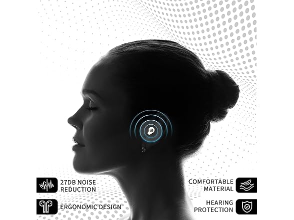 Ear Plugs for Sleeping Noise Cancelling, White