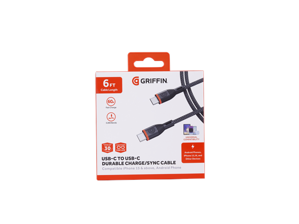 6FT 60W USB-C to USB-C Charging Cable
