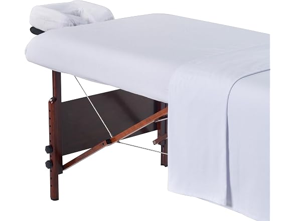 Master Massage Cotton Flannel Sheet Set 3 Pc White