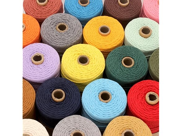 Macrame Cord,3mm x 328Feet Cotton Twine