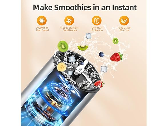Lampick 1500W Personal Smoothie Blender
