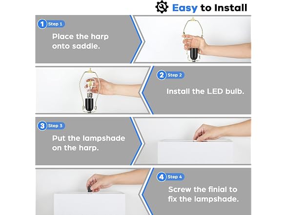 TOBUSA  22" Table Lamp Set of 2, Modern Touch