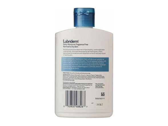 Lubriderm Fragrance Free Daily Lotion 6 oz