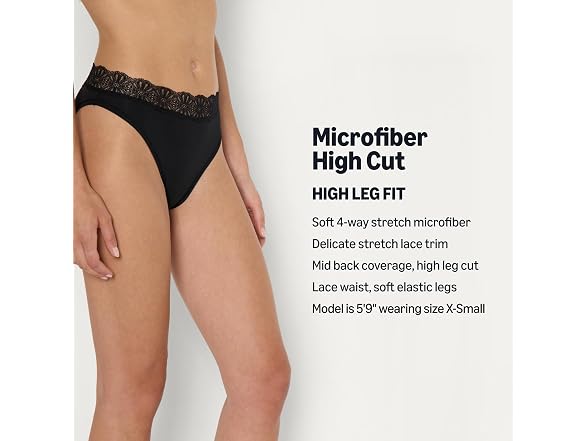Amazon Essentials Women Lace Trim Peached Panty