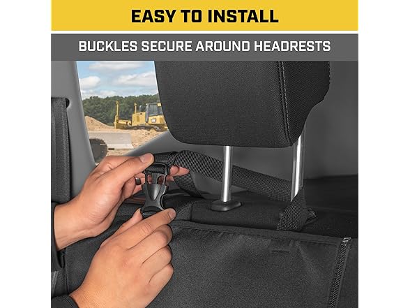 CAT Flexfit Black Rear Seat Cover 60/40
