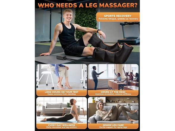 JZBRAIN Leg Compression Massager w/Heat
