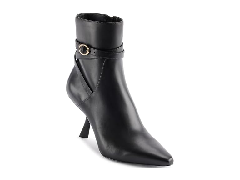 KARL LAGERFELD Karly Pointed Toe Heeled Ankle Bootie - Gallery 3
