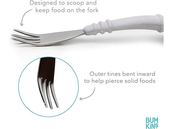 Bumkins Toddler Utensils, Kids Fork and Spoon Set