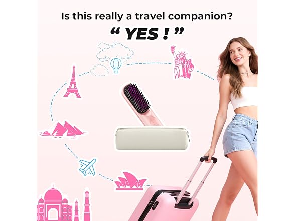 Bopcal Cordless Hair Straightener Brush