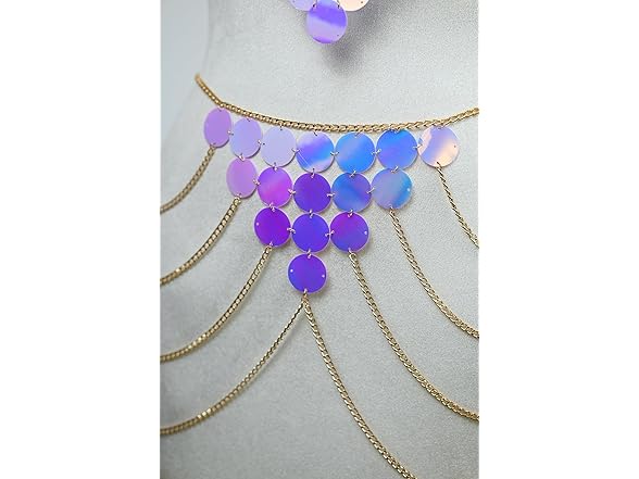 Connie Gold Sequin Body Chain