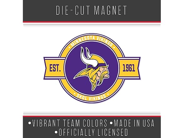 Minnesota Vikings Badge Magnet