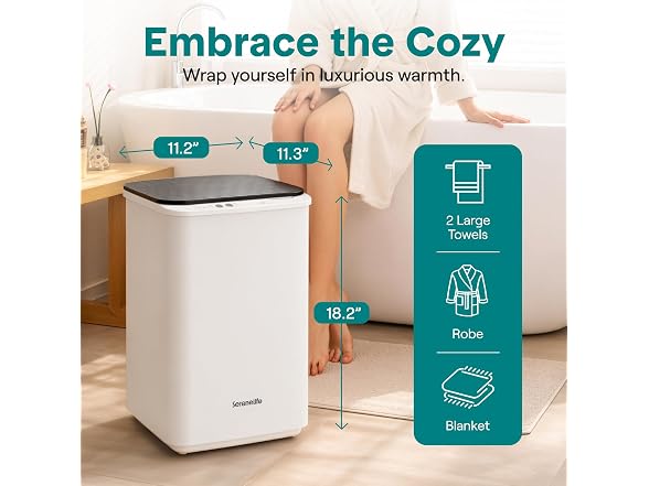 SereneLife Luxury Towel Warmer for Bathroom