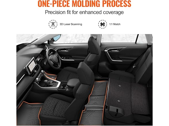 Automotive Floor Mats, Fits for Toyota RAV4 (Not