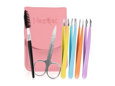 $5.99 NazQat 6 Pcs Tweezers Set dealfomo