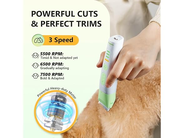 Dog Grooming Kit 4-in-1 Clippers & Grinder