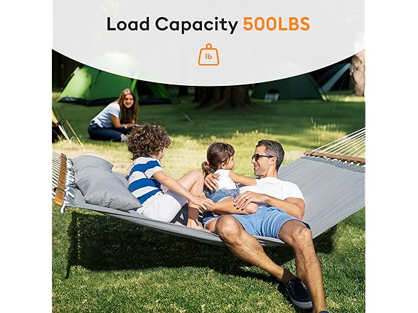 Everyfun Double Hammock with Spreader Bar