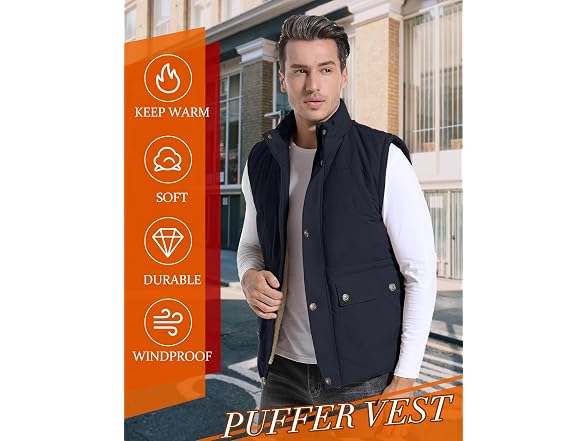 Flygo Men (S) Winter Outdoor Padded Puffer Jacket