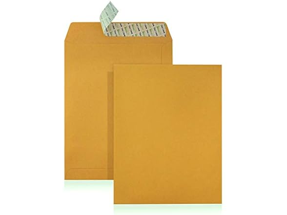 Peel & Seal Open End Envelopes